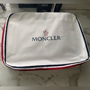 Moncler White Travel Pouch